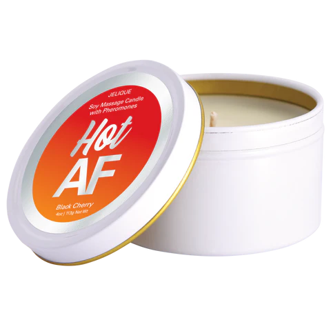 MOOD CANDLES Hot AF - Pheromone Massage Candle Black Cherry 4oz | 113g