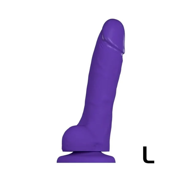 STRAP-ON-ME SOFT REALISTIC DILDO PURPLE - L