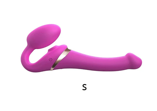 STRAP-ON-ME MULTI ORGASM BENDABLE STRAP-ON - S - FUCHSIA
