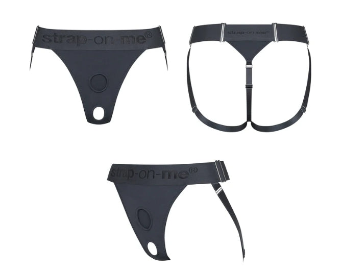 STRAP-ON-ME HARNESS LINGERIE UNIQUE - ONE SIZE - GREY