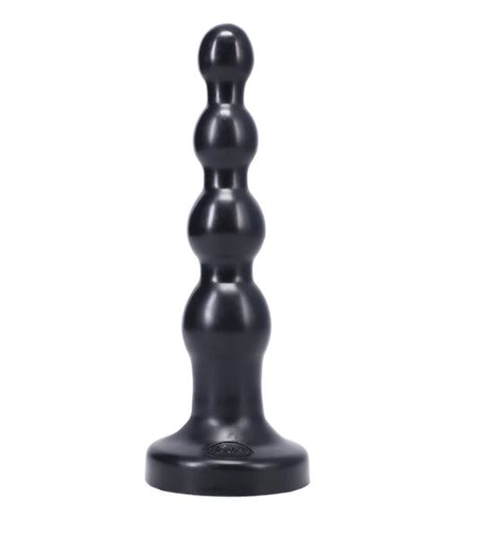 Tantus Silicone Large Ripple Butt Plug Black