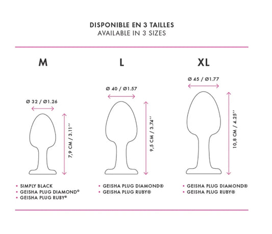 Dorcel Geisha Plug Ruby Extra Large