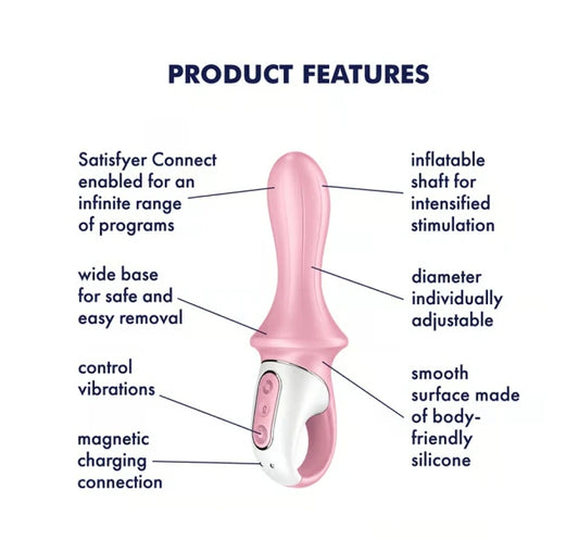 Satisfyer Air Pump Booty 5+ Red