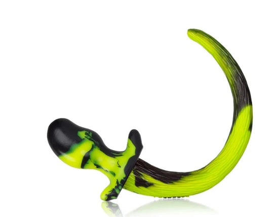 OXBALLS BEAGLE, puppy tail buttplug, ACID SWIRL, Medium