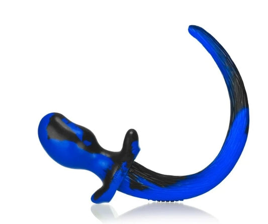 OXBALLS BULLDOG, puppy tail buttplug, POLICE SWIRL, Large