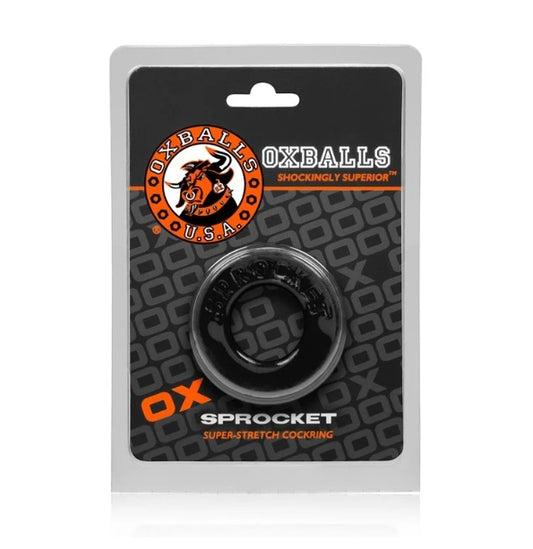 OXBALLS SPROCKET, cockring - BLACK