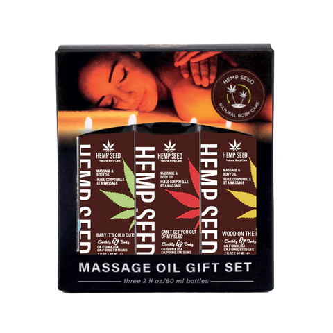 Hemp Seed Winter Massage Oil Gift Set
