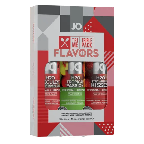 JO Tri-Me Triple Pack - Flavors - Various - Lubricant 1 floz / 30 mL