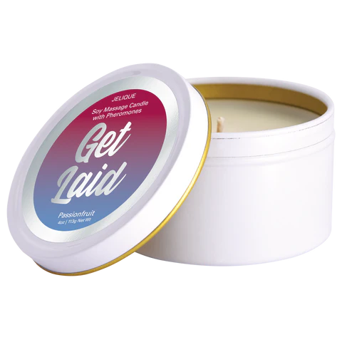 MOOD CANDLES Get Laid - Pheromone Massage Candle Passion Fruit 4oz | 113g
