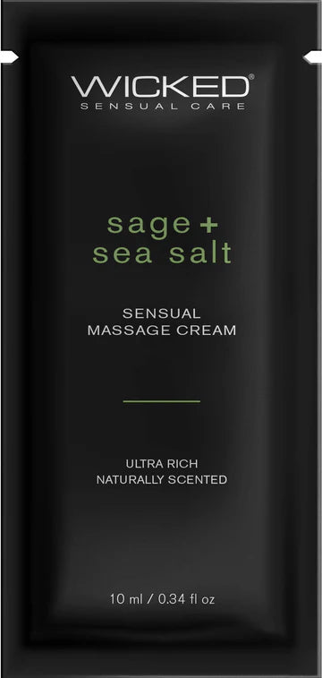 Sage + Sea Salt Massage Cream .34oz