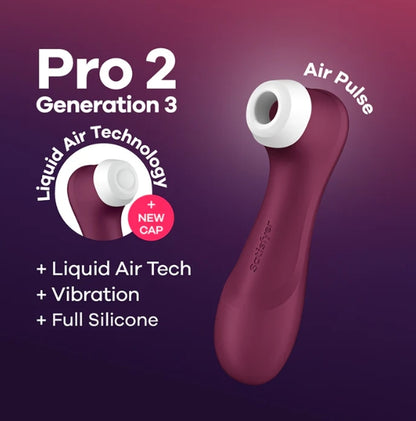 Satisfyer Pro 2 Generation 3 - Wine Red