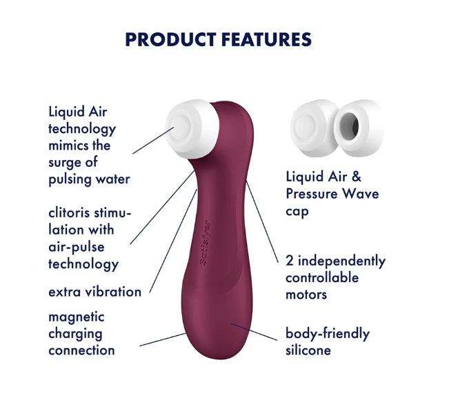 Satisfyer Pro 2 Generation 3 - Wine Red