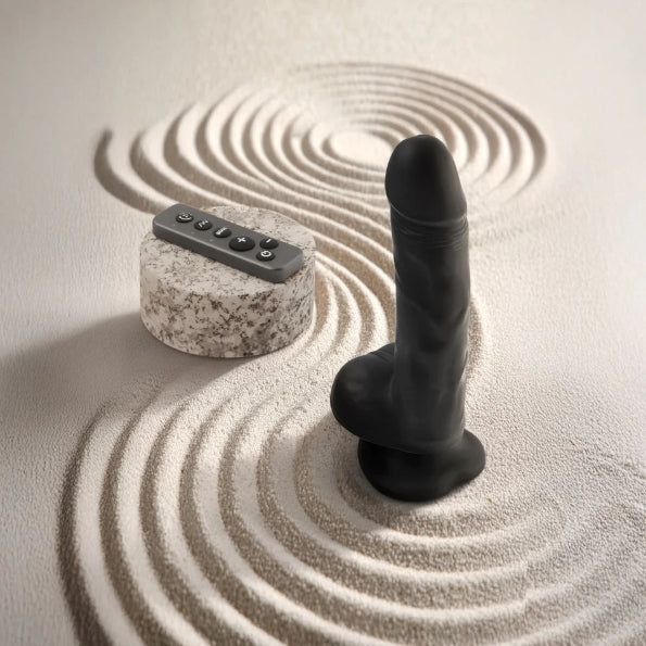 STRAP-ON-ME ROTATING & VIBRATING REALISTIC DILDO - L - BLACK
