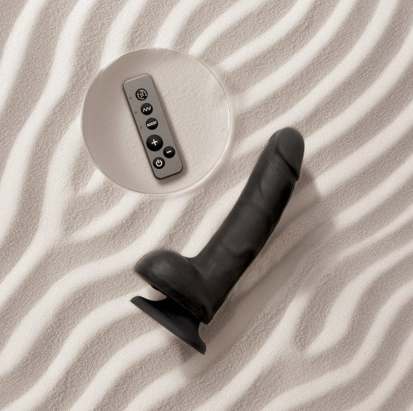 STRAP-ON-ME ROTATING & VIBRATING REALISTIC DILDO - L - BLACK