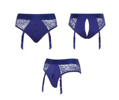 STRAP-ON-ME HARNESS LINGERIE DIVA - XL - NIGHT BLUE
