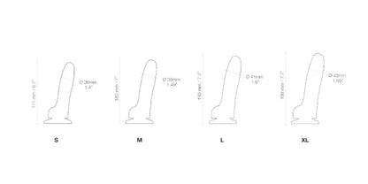 STRAP-ON-ME SOFT REALISTIC DILDO PURPLE - L