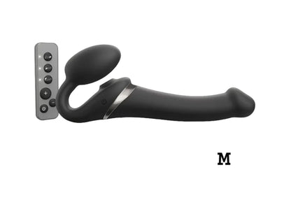 STRAP-ON-ME MULTI ORGASM BENDABLE STRAP-ON - M - BLACK