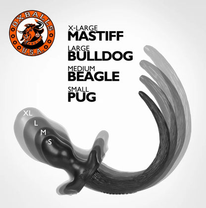 OXBALLS BEAGLE puppy tail buttplug BLACK Medium