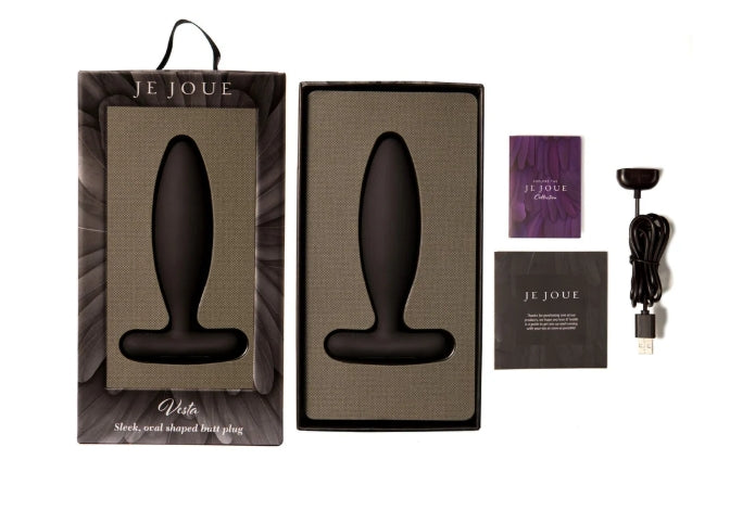 Je Joue Vesta Vibrating Butt Plug Black