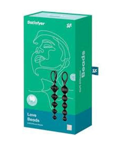 Satisfyer Love Beads (set of 2)(Black) - black