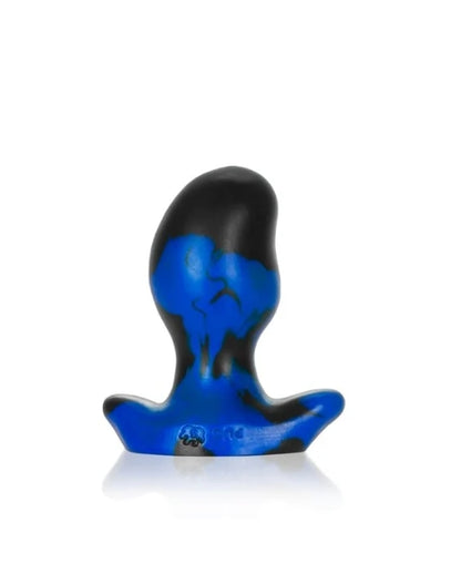 OXBALLS ERGO, buttplug - BLACK POLICE BLUE SWIRL - SMALL