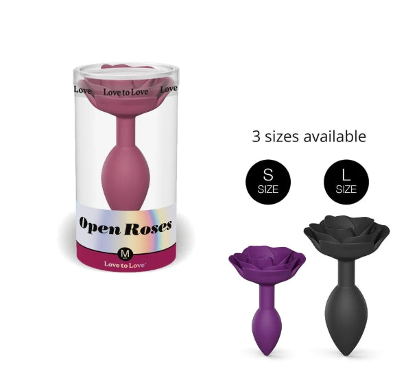 LOVE TO LOVE OPEN ROSES M - PLUM STAR