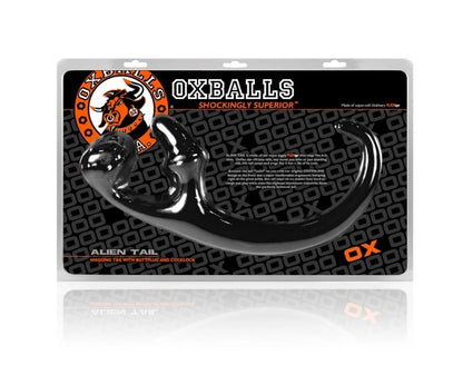 OXBALLS ALIEN TAIL, butt plug + sling, BLACK