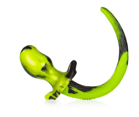 OXBALLS BEAGLE, puppy tail buttplug, ACID SWIRL, Medium