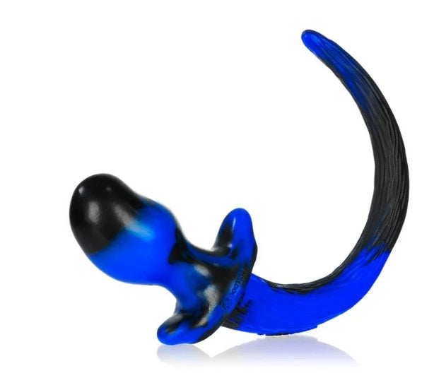 OXBALLS BULLDOG, puppy tail buttplug, POLICE SWIRL, Large