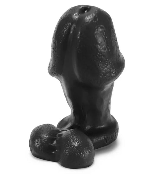 OXBALLS WRECKER, stumpy buttplug, BLACK