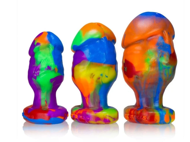OXBALLS HONCHO-1, buttplug, RAINBOW, Small