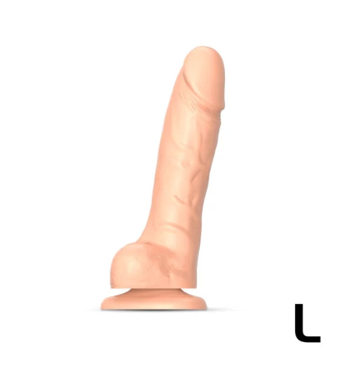 STRAP-ON-ME SLIDING SKIN REALISTIC DILDO VANILLA L