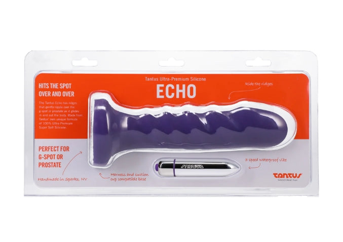 Tantus Tantus Silicone Echo Silicone Vibrator Midnight Purple
