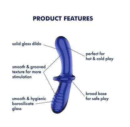 Satisfyer Double Crystal - Light Blue