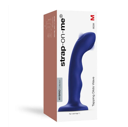 STRAP-ON-ME TAPPING DILDO WAVE - NIGHT BLUE