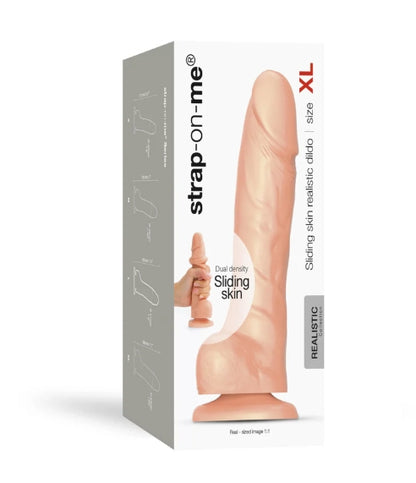 STRAP-ON-ME SLIDING SKIN REALISTIC DILDO VANILLA XL