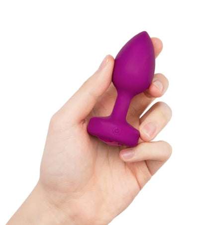 b-Vibe VIBRATING JEWEL PLUG | S/M | FUCHSIA