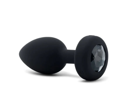 b-Vibe VIBRATING JEWEL PLUG | M/L | BLACK