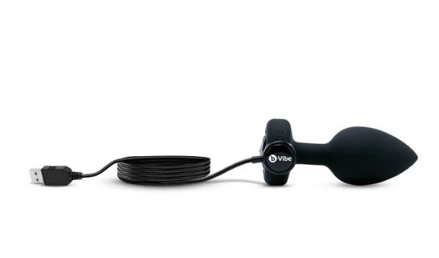 b-Vibe VIBRATING JEWEL PLUG | M/L | BLACK