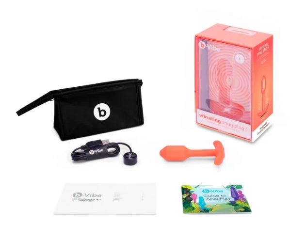 b-Vibe VIBRATING SNUG PLUG | S | ORANGE