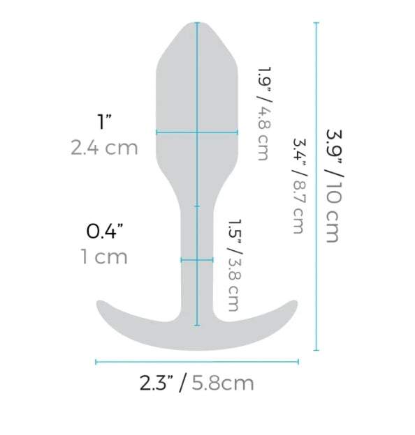 b-Vibe VIBRATING SNUG PLUG | S | ORANGE