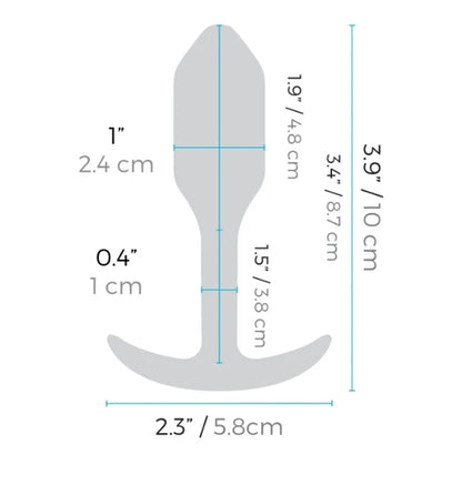 b-Vibe VIBRATING SNUG PLUG | S | ORANGE