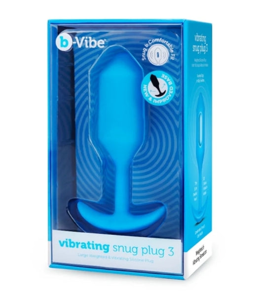 b-Vibe VIBRATING SNUG PLUG | L | BLUE