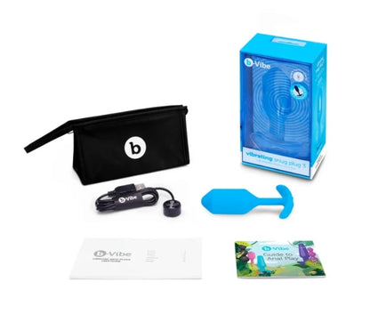 b-Vibe VIBRATING SNUG PLUG | L | BLUE