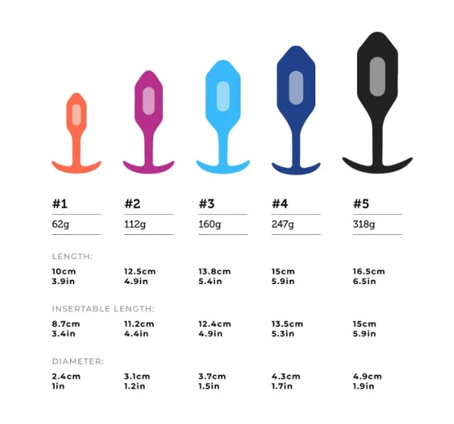 b-Vibe VIBRATING SNUG PLUG | L | BLUE