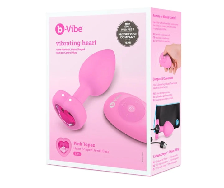 b-Vibe VIBRATING HEART PLUG S/M