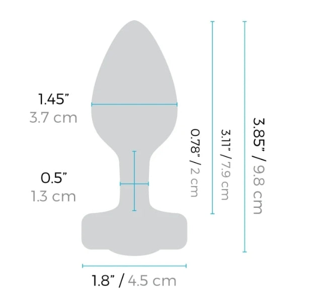 b-Vibe VIBRATING HEART PLUG S/M