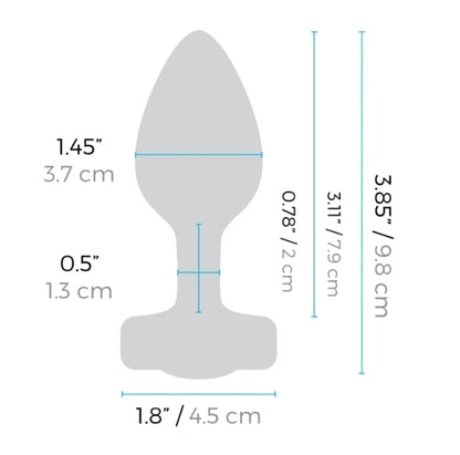 b-Vibe VIBRATING HEART PLUG S/M
