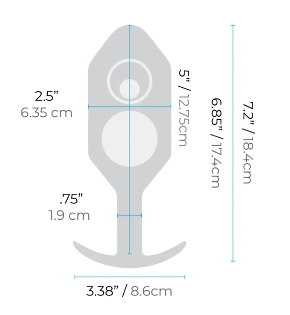 b-Vibe SNUG PLUG 7 | BLACK