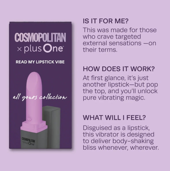 plusOne Read My Lipstick Vibe - Cosmo